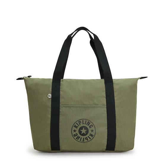 Kipling Art Medium Lite Tote Bags Strong Moss | CA 1452WN